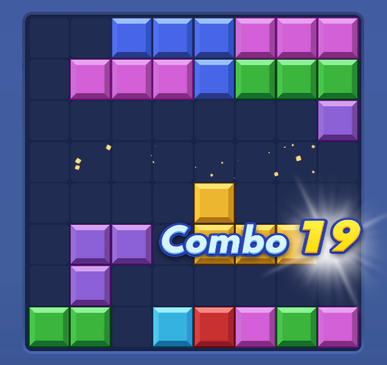 Create combos to get high scores faster in Block blast.